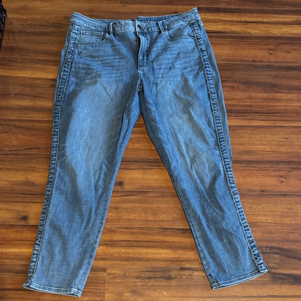 White House Black Market Blue Skinny Jeans